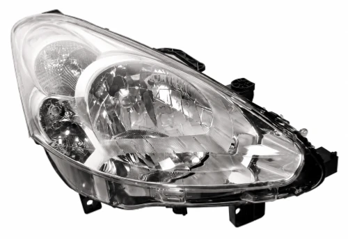 Faro anteriore destro ottico per PEUGEOT PARTNER II fase 3, 2015-2018, H4, elettrico, Nuovo