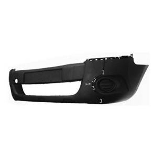 Paraurti anteriore per PEUGEOT PARTNER II fase 1, 2008-2012, fori sulla modanatura, Nuovo da verniciare