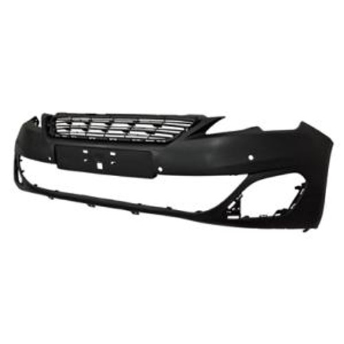 Paraurti anteriore per PEUGEOT 308 II fase 1, 2013-2017, mod. ALLURE, fori radar, nuova da verniciare