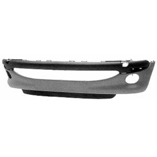 Paraurti anteriore per PEUGEOT 206 ph.1, 1998-2003, fori fendinebbia, spoiler, da verniciare