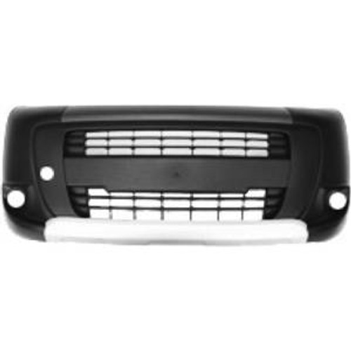 Paraurti anteriore per PEUGEOT BIPPER Combi 2008-2016 (modello Tepee), argento, fori fendinebbia