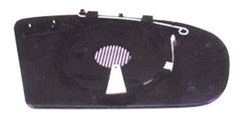 Vetro specchietto retrovisore sinistro per MERCEDES (W203) CLASSE C ph. 2 2004-2007, sbrinamento, asferico, Nuovo