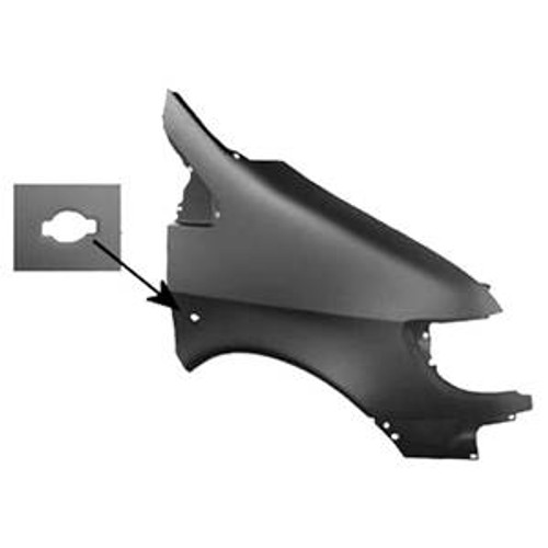 Parafango anteriore destro per MERCEDES Classe V (W638) 1996-2003, (foro rotondo), nuovo da verniciare