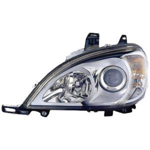 Faro anteriore sinistro ottico H7+H7 per MERCEDES CLASSE ML fase 2, 2002-2005 (W163), Nuovo