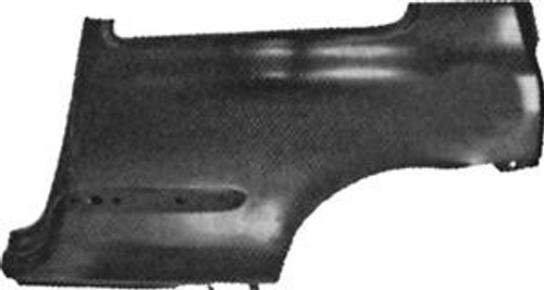Alettone posteriore sinistro per RENAULT CLIO II fase 1, 1998-2001, (modello 3 porte), Nuovo da verniciare