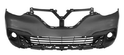 Paraurti anteriore per RENAULT KADJAR dal 2015, sensori radar 6 fori + supporti, Nuovo da verniciare