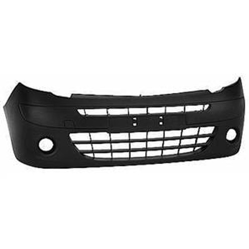 Paraurti anteriore per RENAULT KANGOO II ph.1, 2008-2013, fori fendinebbia, modanatura, ammortizzatore e copertura sotto motore, Nuovo