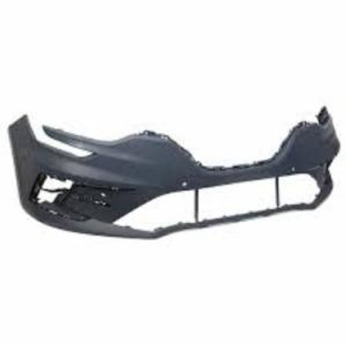 Paraurti anteriore per RENAULT MEGANE IV fase 2, dal 2020, 6 fori radar, Nuovo da verniciare