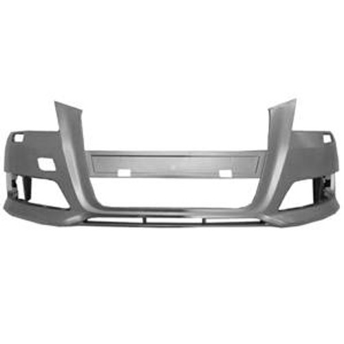 Paraurti anteriore AUDI A3 II ph.3 (3 porte) 2008-2012, foro lavafari, nuovo da verniciare