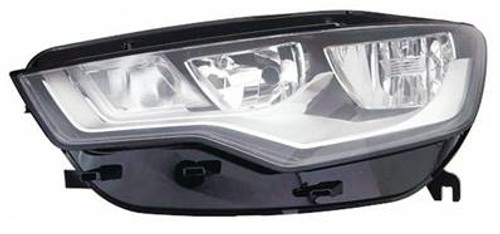 Faro ottico anteriore sinistro per AUDI A6 IV ph. 1 2011-2014, H7+H15, luce di marcia diurna, Nuovo