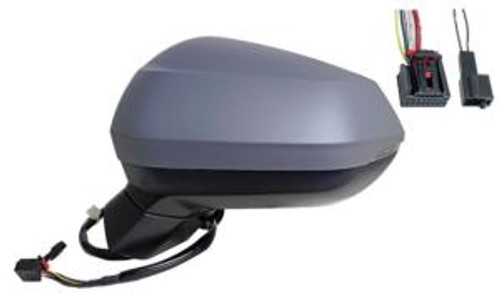 Specchietto retrovisore sinistro elettrico per AUDI Q3 II dal 2018, sbrinato, asferico, Nuovo da verniciare