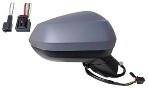 Specchietto retrovisore destro elettrico per AUDI Q3 II dal 2018, sbrinato, Nuovo da verniciare