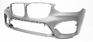 Paraurti anteriore per BMW X3 G01 dal 2017, con assistenza al parcheggio + supporti, Mod. Linea Luxury, Nuova con primer