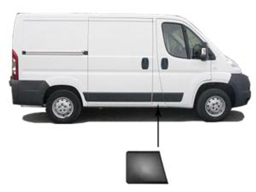 Modanatura montante portiera anteriore destra per CITROËN JUMPER II fase 2, dal 2014, 23 cm, Nuova