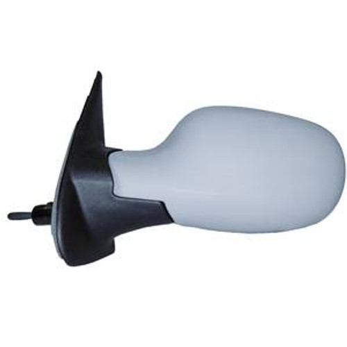 Specchietto retrovisore sinistro manuale per NISSAN MICRA III (K12) ph.3, 2007-2009, asferico, Nuovo da verniciare