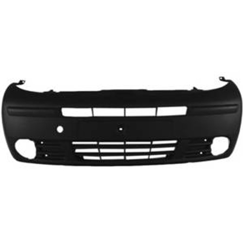 Paraurti anteriore per NISSAN PRIMASTAR fase 1, 2001-2006, nero, fori fendinebbia, Nuovo