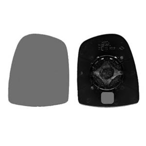Vetro specchio retrovisore sinistro per NISSAN PRIMASTAR fase 1, 2001-2006 vetro superiore, da agganciare