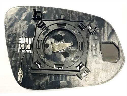 Vetro specchio retrovisore sinistro per TOYOTA RAV4, 2013-2015, sbrinato, cromato, Nuovo