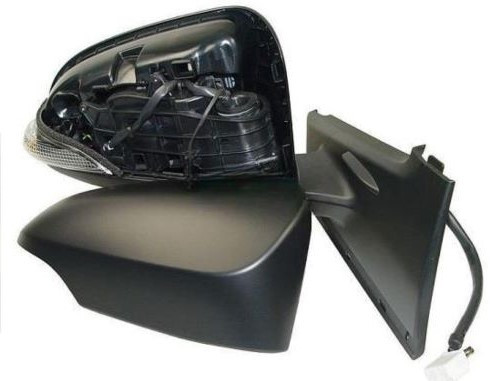 Specchietto retrovisore destro per TOYOTA YARIS III fase 2, 2014-2016, pieghevole, sbrinante, lampeggiante, Nuovo da verniciare