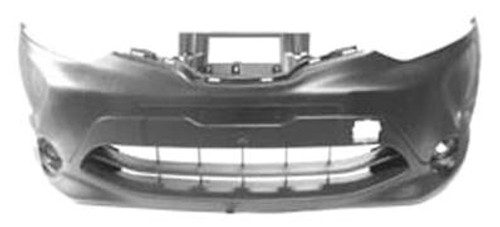 Paraurti anteriore per NISSAN QASHQAI II ph. 1 2014-2017, Nuovo da dipingere