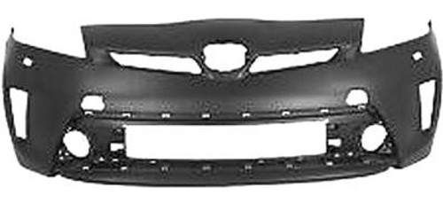 Paraurti anteriore per TOYOTA PRIUS 2011-2015, fori lavafari, Nuovo da verniciare