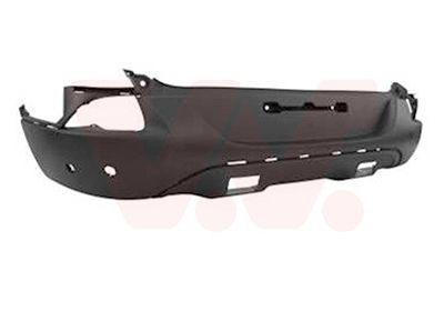 Paraurti posteriore inferiore per RENAULT KADJAR dal 2015, con 2 fori sensori e park assist, con fori modanature, con tappo gancio traino, Nuovo da verniciare