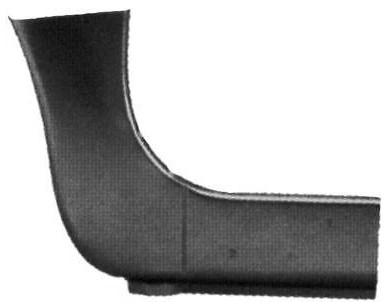 Modanatura sottoporta sinistra per FIAT 500 dal 1965 al 1975 Nuova