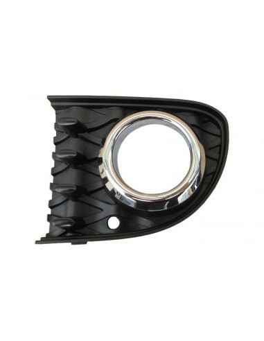 Griglia sinistra paraurti anteriore per FIAT 500 dal 2015, con cornice cromata, con fendinebbia, versione "pop", Nuova