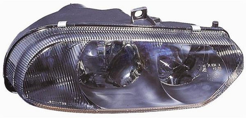 Faro anteriore destro per ALFA ROMEO 156 1997-2003, predisposto per regolazione elettrica, parabola nera, H7-H1, Nuovo