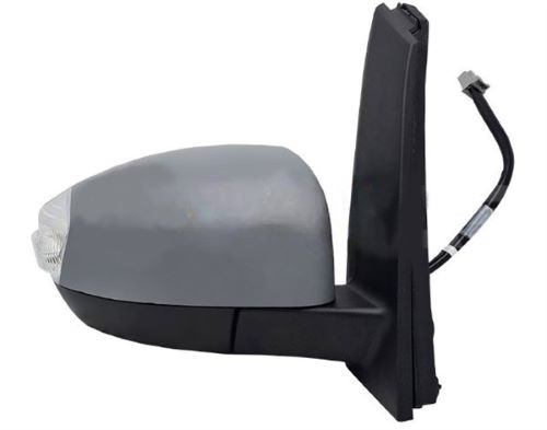 Specchietto retrovisore destro elettrico per FORD C-MAX 2010-2015,termico, ribaltabile, asferico, con fanale e luce di cortesia, 8 pin, calotta da vernicaire Nuovo