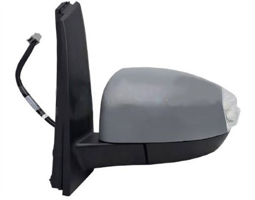 Specchietto retrovisore sinistro elettrico per FORD C-MAX 2010-2015,termico, ribaltabile, asferico, con fanale e luce di cortesia, 8 pin, calotta da vernicaire Nuovo