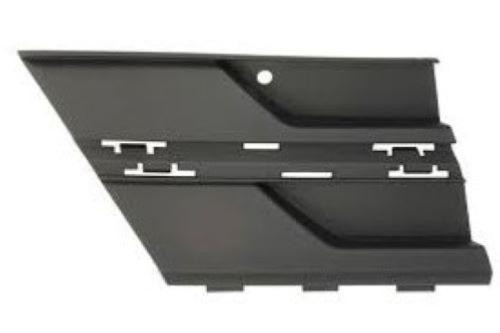 Copertura gancio di traino anteriore per VOLKSWAGEN TRANSPORTER T6.1 fase 2, dal 2019 in poi, con fori di stampaggio, goffrata nera, modello MULTIVAN-CARAVELLE, nuova