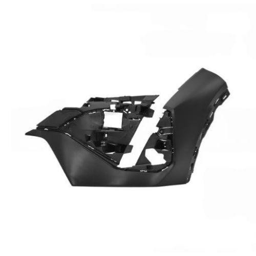 Staffa paraurti anteriore sinistra per PEUGEOT 408 dal 2022 in poi, nera liscia, con copertura gancio, nuova, pronta per la verniciatura