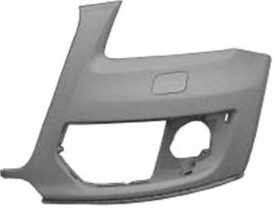 Staffa paraurti anteriore sinistra per AUDI Q5 I fase 1 2008-2012, fori lavafari, copertura, indicatori PDC. Nuova, pronta per la verniciatura.