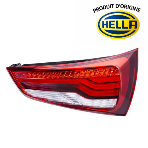 Fanale posteriore destro per AUDI A1 2014-2018, rosso/bianco, LED, prodotto originale HELLA, nuovo
