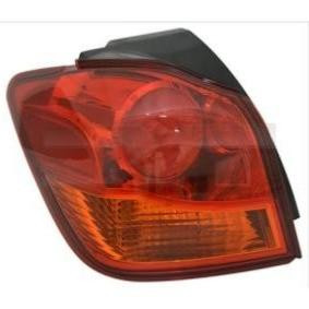 Faro posteriore sinistro esterno a LED per MITSUBISHI ASX 2013-2016, arancione/rosso, nuovo