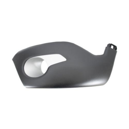 Griglia paraurti anteriore destra per DACIA DOKKER STEPWAY dal 2015 in poi, nera goffrata, con aperture per fendinebbia, con finiture argento, Nuova