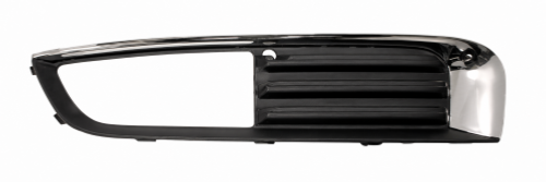 Griglia paraurti sinistra per OPEL INSIGNIA I fase 1, 2009-2013, nera, con supporto fendinebbia, con finiture cromate, nuova