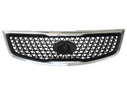 Griglia centrale del radiatore per KIA SPORTAGE 2014-2015, grigio argento, nuova