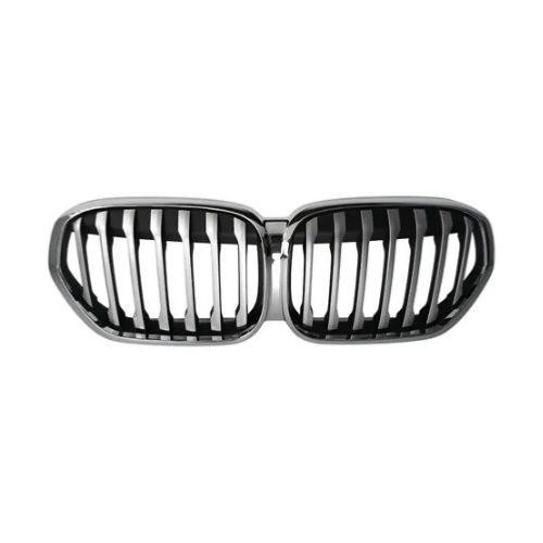 Griglia del radiatore per BMW X1 F48 2019-2022, con cornice cromata, versione X-Line, nuova