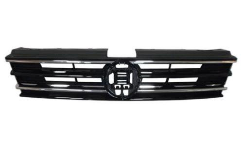 Griglia del radiatore per VOLKSWAGEN TIGUAN II fase 1, 2016-2020, nera, con 2 profili cromati, nuova
