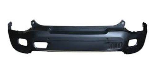 Paraurti posteriore per JEEP RENEGADE fase 1 2014-2018, modello TRAILHAWK, nero goffrato, con fori e staffe per sensori di parcheggio, nuovo