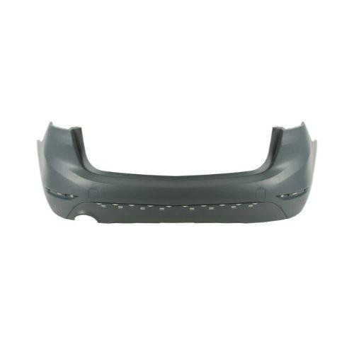 Paraurti posteriore per BMW SERIE 2 F45/F46 ACTIVE TOURER 2014-2017, con aperture per sensori, fori per modanature, uscita di scarico singola a sinistra, Mod. GRANDTOURER SPORTLINE/LUXURYLINE, Nuovo, pronto per la verniciatura