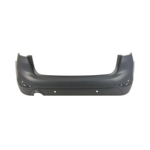 Paraurti posteriore per BMW SERIE 2 F45/F46 ACTIVE TOURER 2014-2017, con fori e staffe per sensori, uscita di scarico singola a sinistra, modello GRANDTOURER, nuovo, pronto per la verniciatura.