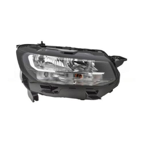 Faro anteriore destro per PEUGEOT PARTNER III fase 2 dal 2024 in poi, H1+H7, elettrico, con motore, con luce diurna, nuovo