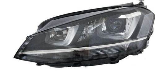 Faro anteriore sinistro per VOLKSWAGEN GOLF VII fase 1 dal 2012 al 2016, bi-xeno dbl+LED, con motore, modello VALEO, nuovo