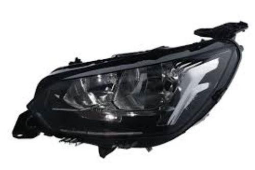 Faro sinistro per PEUGEOT 208 2019-2023, H9+H18, con luce diurna, con motore, attacco VALEO, nuovo