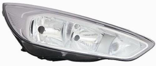 Faro anteriore destro per FORD FOCUS III fase 2 2014-2018, H7+H15, corpo cromato, nuovo