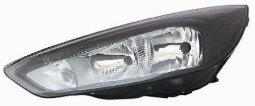 Faro anteriore sinistro elettrico per FORD FOCUS III fase 2 2014-2018, H7+H15, con motore e alloggiamento nero, nuovo