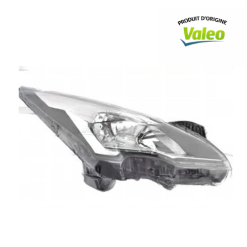 Faro anteriore sinistro elettrico per PEUGEOT 5008 I 2009-2016, HB3-H7, prodotto originale VALEO, nuovo